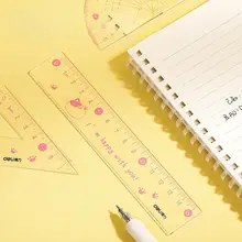高透明直尺・三角定規【子供用・大きな数字表示・四点セット・視認性向上】（セットアップ対応）