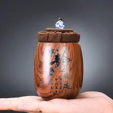 紫砂製 ミニ茶葉缶【普洱茶収納・持ち運びに便利・密閉型・陶器製】
