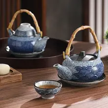 和風 陶器製 魚介専用ポット【茶器・スチーム用・海胆や松茸スープ対応】