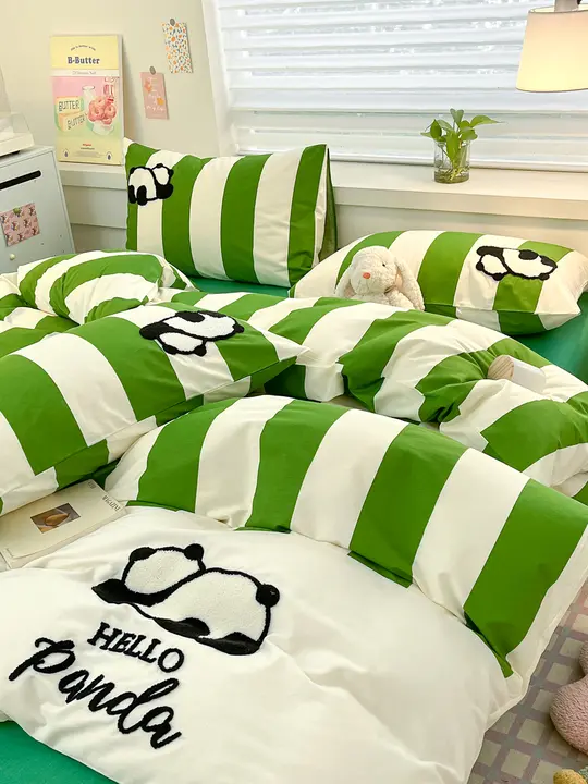 富士商店 キャラクターデザイン 完全綿の3点セット【カラフルタオル刺繍・シンプルスタイル・寮用】