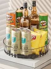 透明デスクトップ収納用ターニングキーラック【キッチン用・軽量・シンプルデザイン】