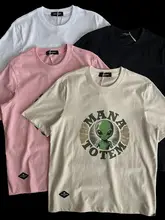 シンプルで万能なコットン半袖Tシャツ【夏用・楽な着心地・ユニークなプリント・クルーネック】