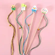 カラフルな猫じゃらし【キャラクターラグ・鈴付き・インタラクティブ】