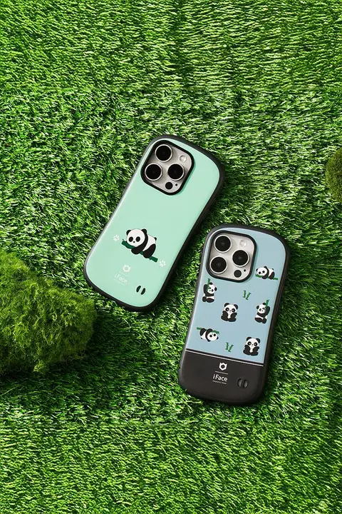 iface iPhone用 パンダデザイン耐衝撃スマホケース【シンプルスタイル】