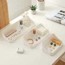 斜口デザインの鍵収納ボックス【ホワイト・プラスチック製・玄関用】