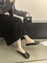 羊皮製 ヴィンテージ風 フラットトング サンダル【シルバー・スリップオン】