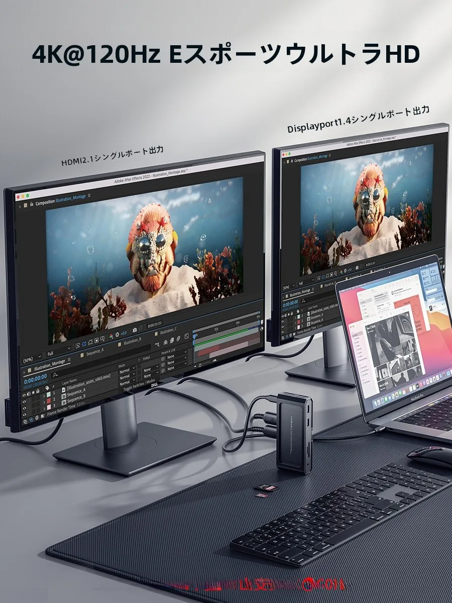Steamdeck対応のType-C拡張ドック：多ポートUSB接続でゲーム機の性能を最大化