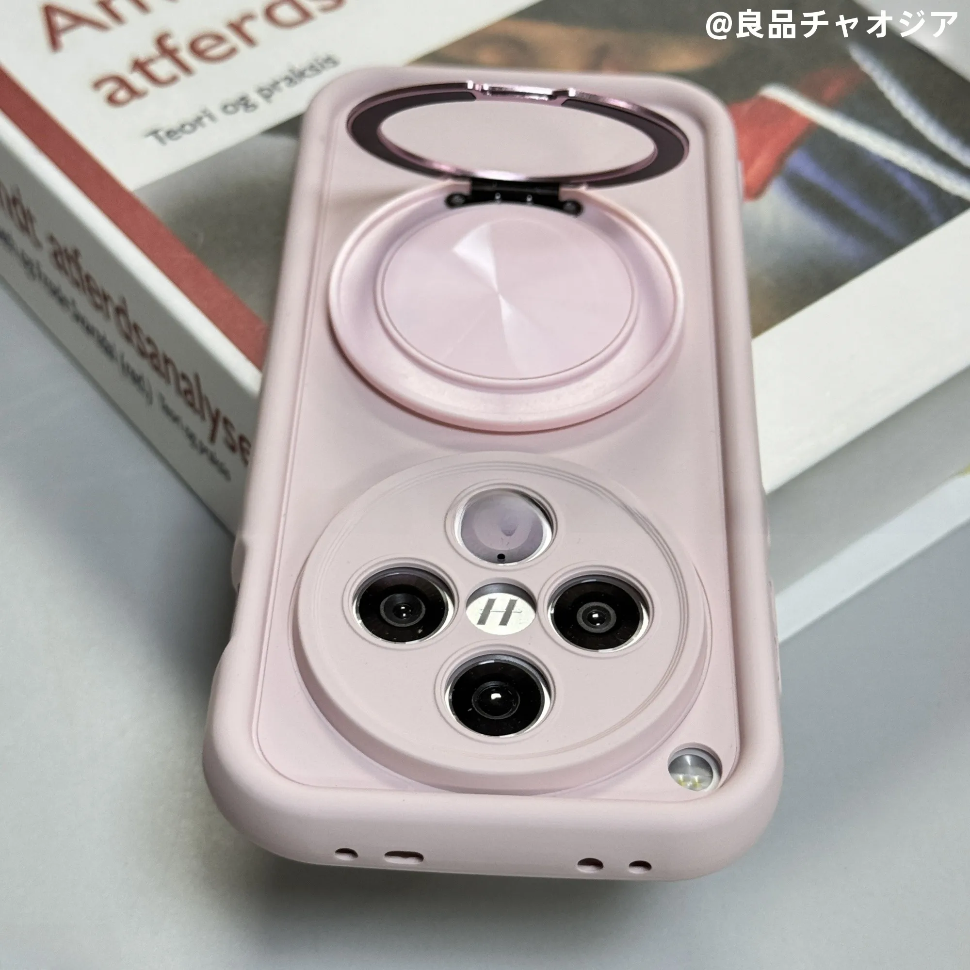 灰色ピンクの360°回転スタンド：vivoスマホに最適な保護ケースの実用性とデザイン解析