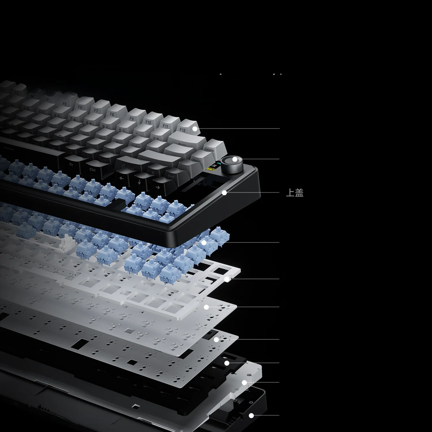 タマイズ可能な三モードメカニカルキーボード：ワイヤレス・Bluetooth・ゲーミング用の高精度入力デバイス