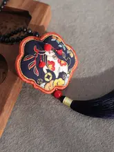 刺繍ハンドメイドDIY材料キット【牛モチーフ・香袋・平安符・車用・カップルの誕生日ギフト】