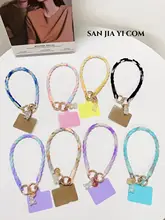 防止落下！グラデーションベアデザインのシリコン携帯ストラップ【汎用性あり】