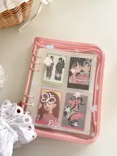 A5透明バタフライプリントカードアルバム【4ポケット・フォト収納用】