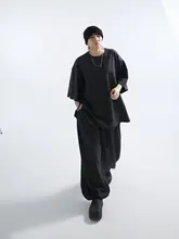 超大Tシャツ【両面コットン・オーバーサイズ】とワイドレッグパンツ（セットアップ対応）