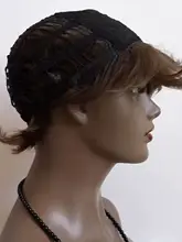 ショートボブヘアウィッグ【女性用・モダンデザイン・マッシュルームカット】