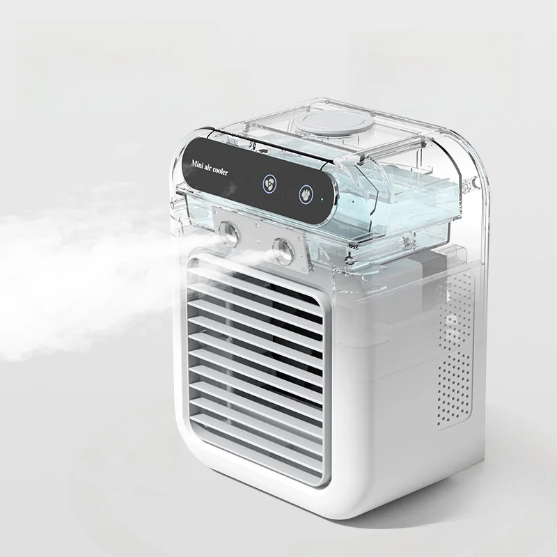 ペット用エアコン扇風機20250617：四季対応の充電式ナノミスト冷却システム