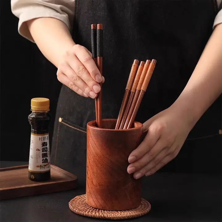 高温耐性のレトロ木製箸【防カビ仕様・家庭用】