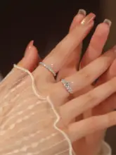 培養ダイヤモンドリング【純銀・上品デザイン・婚約用】