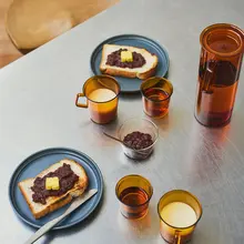 KINTO CAST アンバー耐熱ガラスマグカップ【レトロデザイン・コーヒー・ミルク・ビール・茶用】