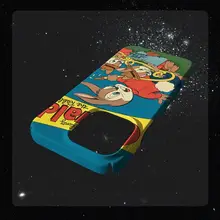 可愛いレトロなウサギとリスのイラスト【iPhone対応・マグネット式ソフトケース】