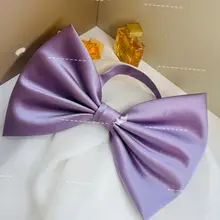 紫色の超大きなリボンネックレス【キャットコスプレ用・撮影小物】
