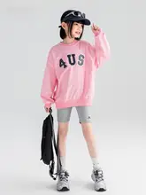スウェット キッズ ガールズ 長袖 英字プリント トップス インナー カジュアル 着回し 秋