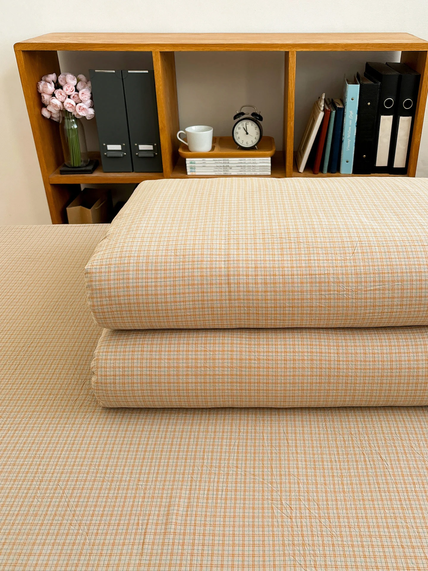 布団 寝心地 カキ色水洗いコットンの全棉布団カバーは学生寮で実際の体温維持にどう活用されるか
