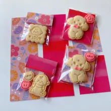 クッキーデコ クッキー台紙 菓子敷き紙 ピンク 花柄 バレンタイン 母の日 ギフト お菓子デコレーション