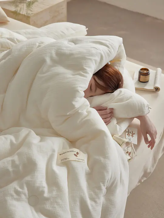 全棉霧感ファイバーシルクプロテイン布団【春秋用・厚手・学生用】