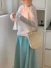 夏用 UVカット 透湿性 軽量アイスシルクニットカーディガン【長袖・レディース・冷房用】