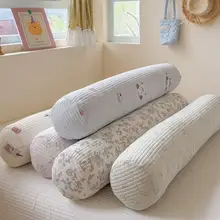 快適なひんやり感の円柱型枕【厚手・クッション・洗える・抱き枕・腰当て用】