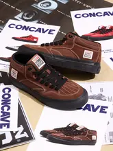VISION CONCAVE マルチカラー スエード スケートシューズ【ユニセックス・ミッドカット】