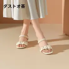 オープントゥのレディースサンダル【夏用・ハイヒール・太ヒール・おしゃれ感】