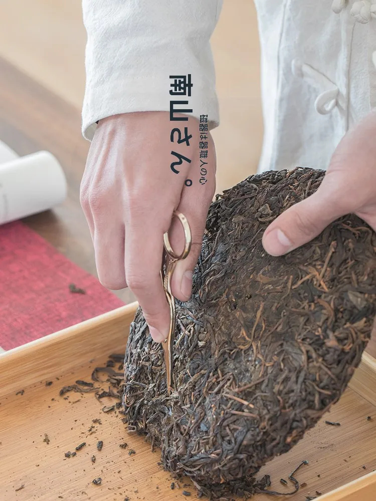 鶴デザイン ステンレスハサミ：くし形切りに最適な軽量オリジナルデザインの茶道用ハサミ