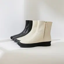 秋冬用 フランススタイルのショートブーツ【アンクル丈・小型デザイン】