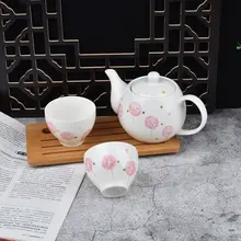 ティーポットセット 陶器 花柄 釉薬下彩 大容量 家庭用 アフタヌーンティー