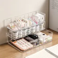 デスク周りを整頓！充電ケーブル収納ボックス【仕切り付き・巻き取り機能】