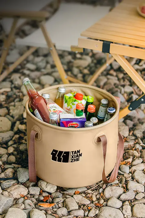 TAN XIAN ZHE 折りたたみ式キャンプ用水桶【車載・携帯用・厚手】
