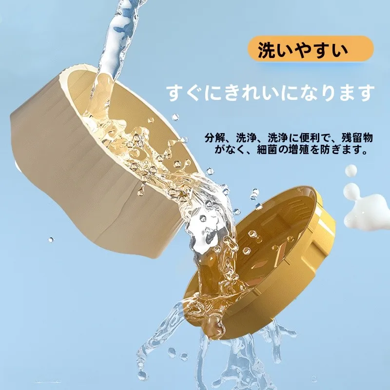 スローフードボウル：飲み込み防止とひっくり返り防止の犬猫食器の実用性解析