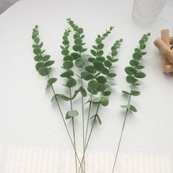 フェイクフラワー ユーカリの葉 インテリア装飾 レトロ 北欧スタイル プラスチックフラワー