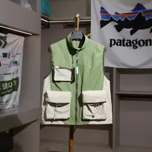 アウトドア用 男女兼用 防風防水透湿デザイン ジャケット【カラーブロック・軽量】