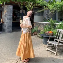 新中式デザインのブラウスとスカートの二部作【夏用・甘美な雰囲気・独特なスタイル】（セットアップ対応）