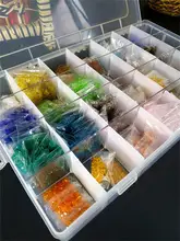 透明プラスチック製ジュエリーボックス【耳飾り・ビーズ整理用・仕切り付き】