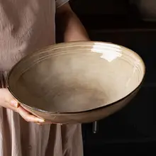 大容量 陶器製 マルチ用途ボウル【煮込みやラーメンにも最適・高級感あるデザイン】