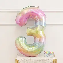 誕生日用ビッグナンバーバルーン【一歳用・女の子＆男の子・撮影用・装飾】（セットアップ対応）