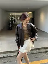 雪中安妮風 抽绳付きフリルヘムニットミニスカート