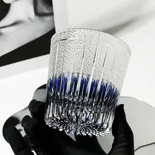 江戸切子デザインの麦芒グラス【水晶製・ウィスキー用・高級感漂うギフトボックス入り】