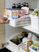 キッチン用調味料整理ボックス【水槽下収納・キャスター付き・便利な収納バスケット】