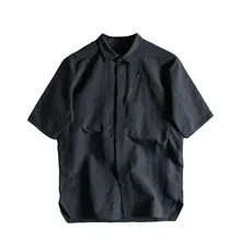 夏用メンズ短袖シャツ【速乾・通気性・撥水加工・耐摩耗性】