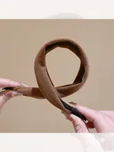 幅広デザインのヘアバンド【日常用・高い頭頂部・顔の印象を引き立てる】