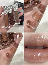 艶やかさとマット感を兼ね備えた リスキー ミラーリップグロス【ローズニュアンス・パンク風】